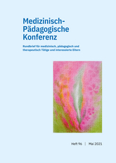 Cover für Medizinisch-Pädagogische Konferenz  Mai 2021  Heft 96