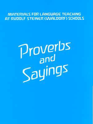 Cover für Proverbs and Sayings