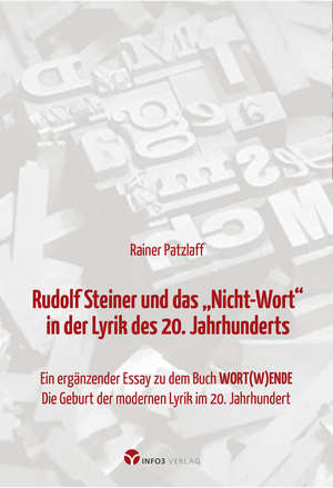 Cover für Rudolf Steiner und das „Nicht-Wort“ in der Lyrik des 20. Jahrhunderts