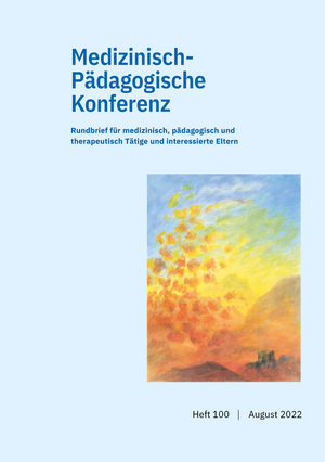 Cover für Medizinisch-Pädagogische Konferenz - August 2022 Heft 100