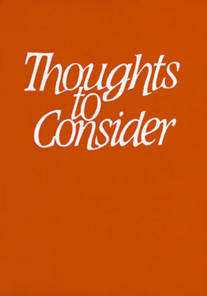 Cover für Thoughts to Consider
