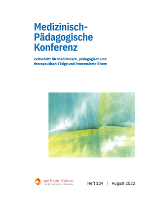 Cover für Medizinisch-Pädagogische Konferenz - August 2023 Heft 104