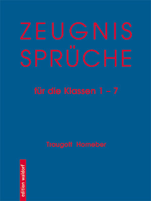 Cover für Zeugnissprüche